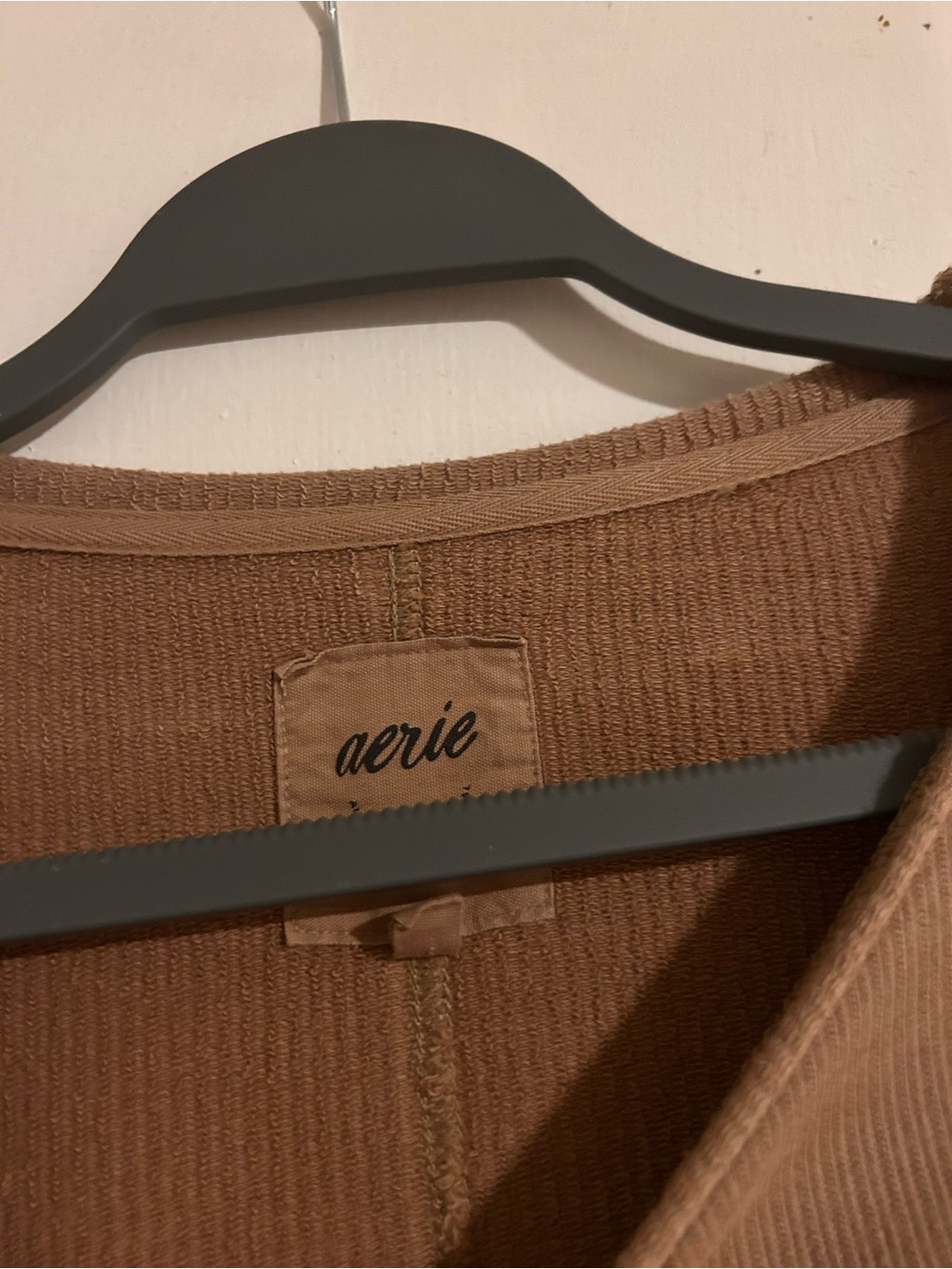 aerie Relaxed Boxy Sweatshirt in Taupe - Picture 3 of 3